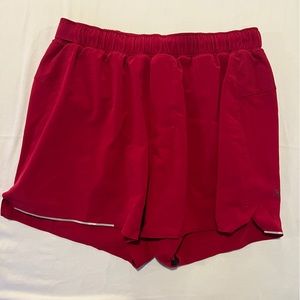 Lululemon Barry's fast free running shorts 3" lined small